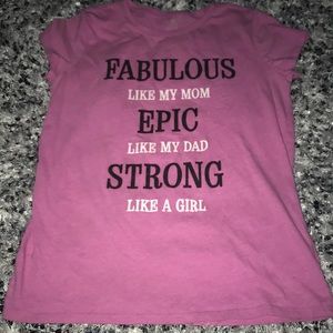 a girls t shirt.